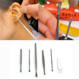 6Pcs Earwax Removal Kit | Ear Cleansing Tool Set | Ear Curette Ear Wax Remover Tool