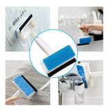 2-in-1 Glass Wiper & Brush - Double-Sided Cleaner for Mirrors, Tiles & Windows