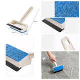 2-in-1 Glass Wiper & Brush - Double-Sided Cleaner for Mirrors, Tiles & Windows