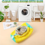 Shoe Washing Machine Bag with Microfiber Chenille Lining & Zipper