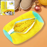 Shoe Washing Machine Bag with Microfiber Chenille Lining & Zipper