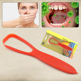 Plastic Tongue Cleaner For Kids & Adults | Tongue Scraper For Bad Breath, Maintain Oral Hygiene for Daily Use | for Fresh Breath & Bacteria Removal | Improved Taste Plastic With Handle Tongue Cleaner